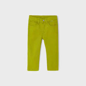 Панталон 5 джоба slim fit basic в зелено за момче Майорал