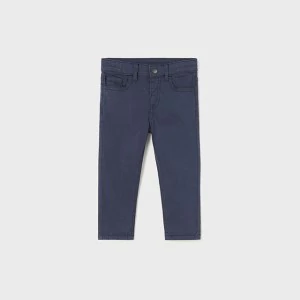 Дълъг панталон slim fit за бебе момче в морско синьо Майорал