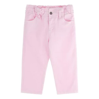 Дънки в бледо розово за бебе момиче Guess