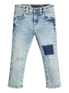 Дънки за момче skinny fit с кръпки Guess