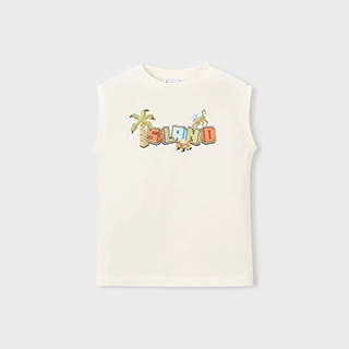Потник презрамки цвят сметана Island за мини момче Mayoral      