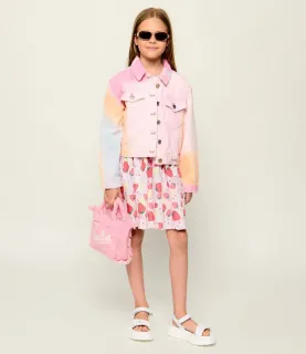 Деним яке в пъстри цветове за момиче Guess