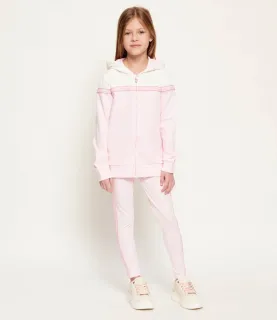 Спортен екип за мини момиче в бледо розово Guess