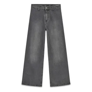 Детски дънки GUESS с широк крачол (Wide Leg) в измит сив цвят