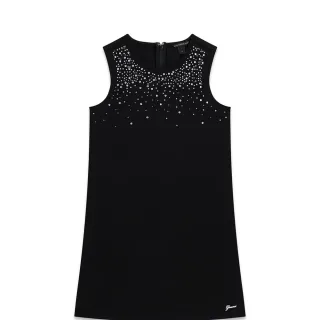 Елегантна черна рокля с кристали Guess