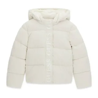Детско зимно яке с качулка и лого лента Guess