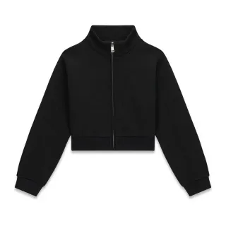 Детски памучен суичър Guess с релефно 4G лого и цип в класически черен цвят