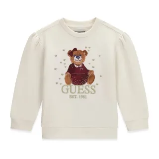Детска кремава блуза с мече Guess Bear