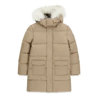 Дълго детско зимно яке парка GUESS с качулка и пух 