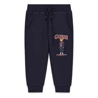 Детско спортно долнище Guess Bear – тъмносиньо с мече